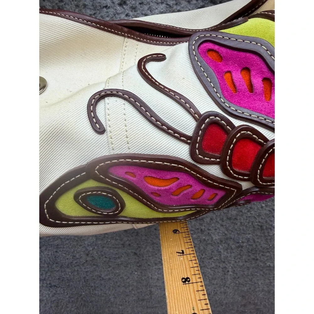 Vintage Y2k Coach Women's Butterfly Canvas Soho Hobo Bag 4992 Limited Edition
